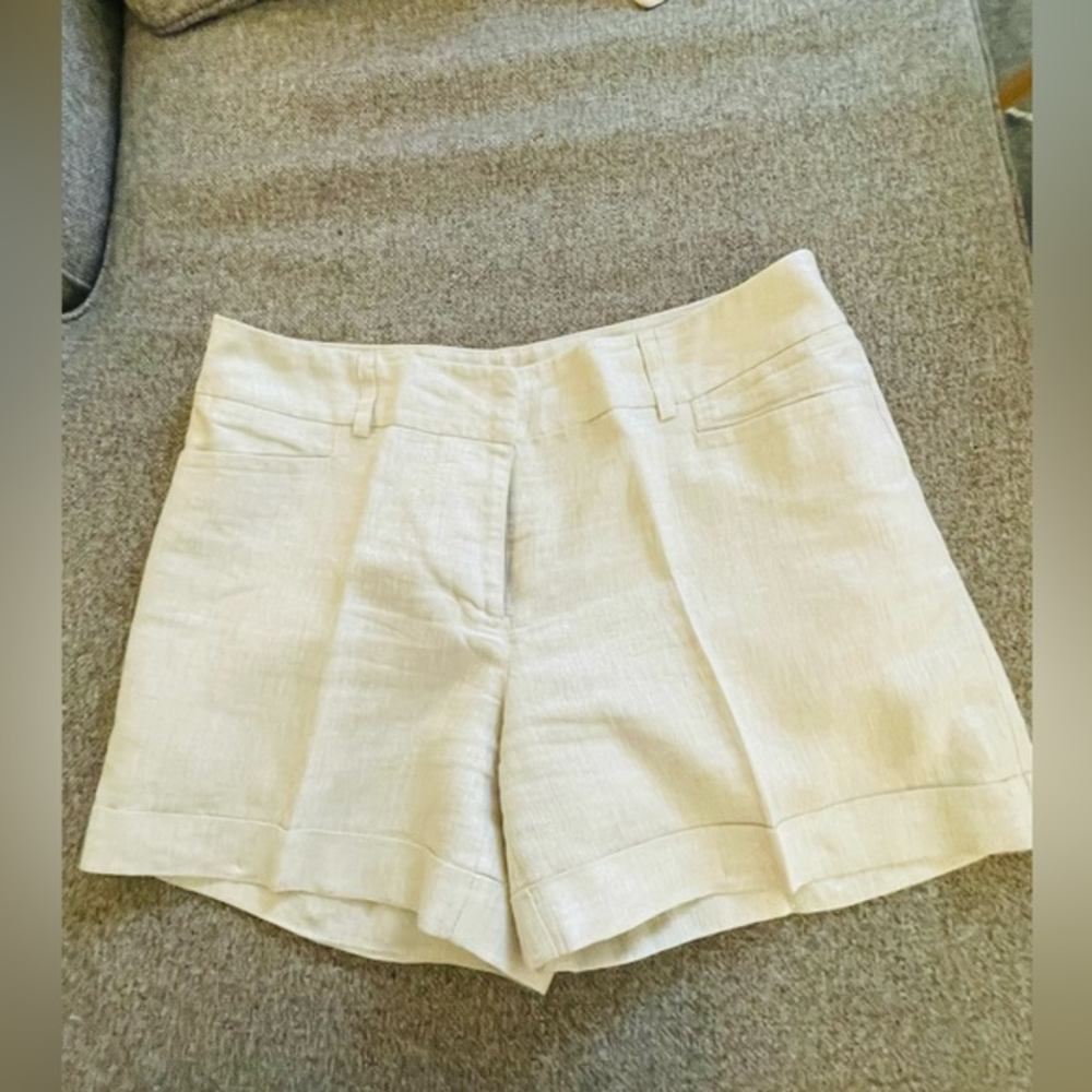 Apt. 9 metallic‎ linen  lined shorts